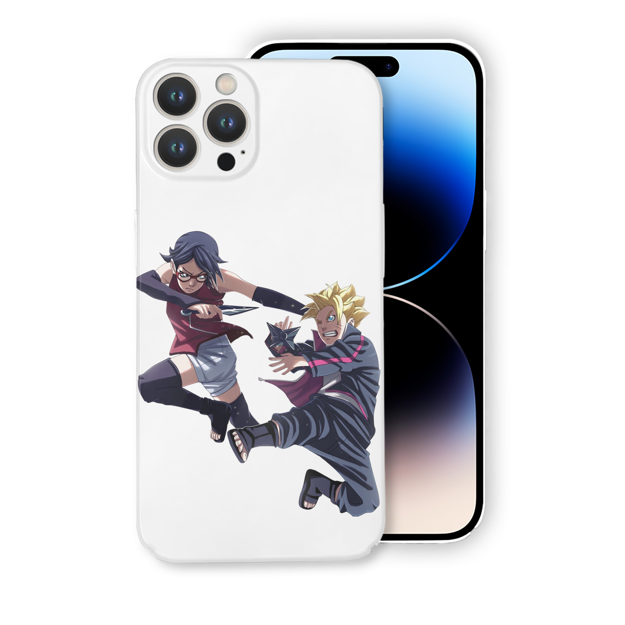 （画像用） NARUTO -ナルト- うちは サラダ Uchiha Sarada 【iPhone 14シリーズ対応】ハードケース